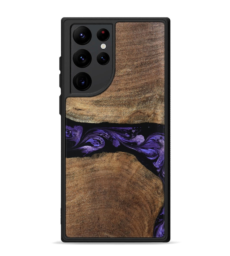 Galaxy S22 Ultra Wood Phone Case - Amaia (Purple, 808334)