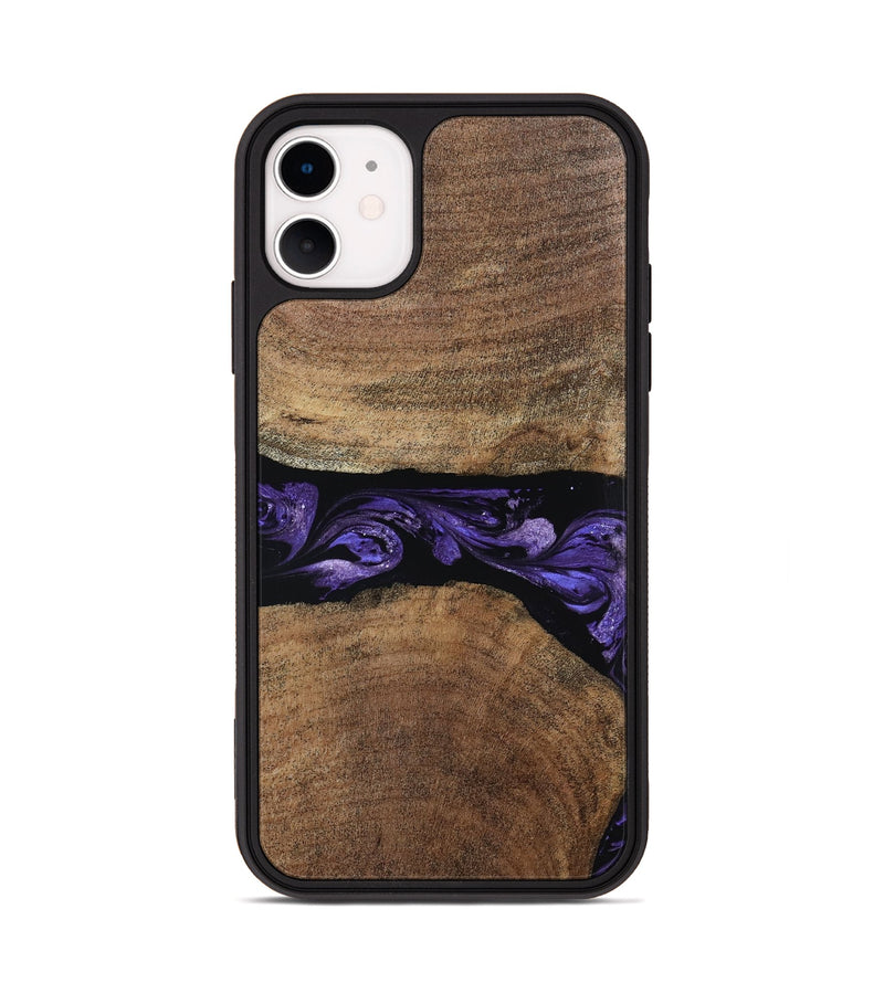 iPhone 11 Wood Phone Case - Amaia (Purple, 808334)