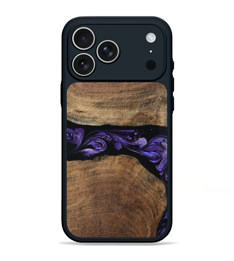 iPhone 17 Pro Max Wood Phone Case - Amaia (Purple, 808334)