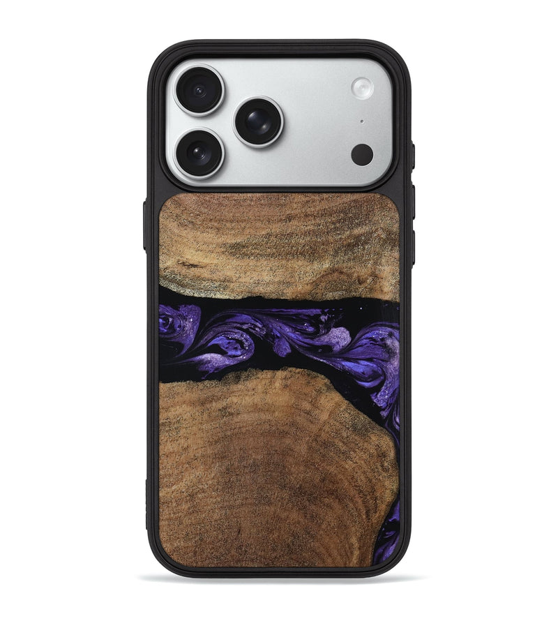iPhone 18 Pro Max Wood Phone Case - Amaia (Purple, 808334)