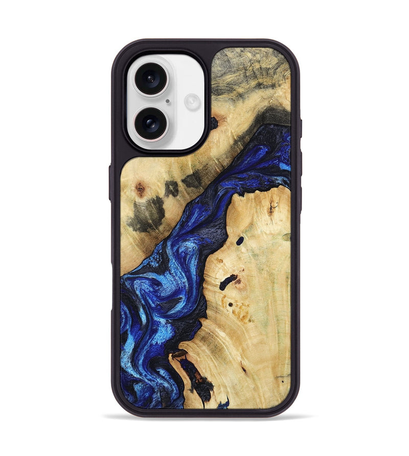 iPhone 17 Wood Phone Case - Yasmin (Blue, 808389)