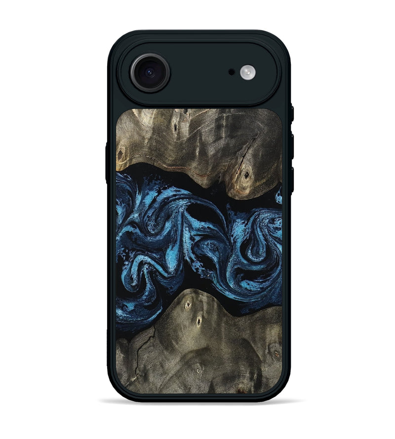 iPhone 17 Air Wood Phone Case - Shemar (Blue, 808392)