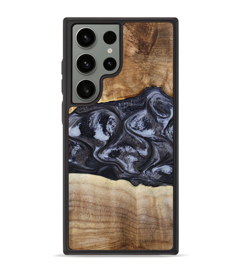 Galaxy S23 Ultra Wood Phone Case - Jolene (Black & White, 808398)