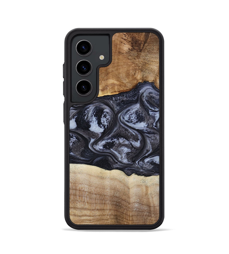 Galaxy S24 Wood Phone Case - Jolene (Black & White, 808398)