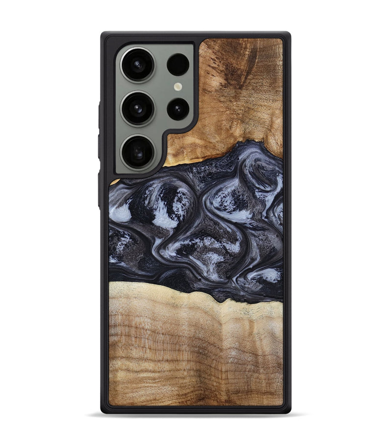 Galaxy S24 Ultra Wood Phone Case - Jolene (Black & White, 808398)