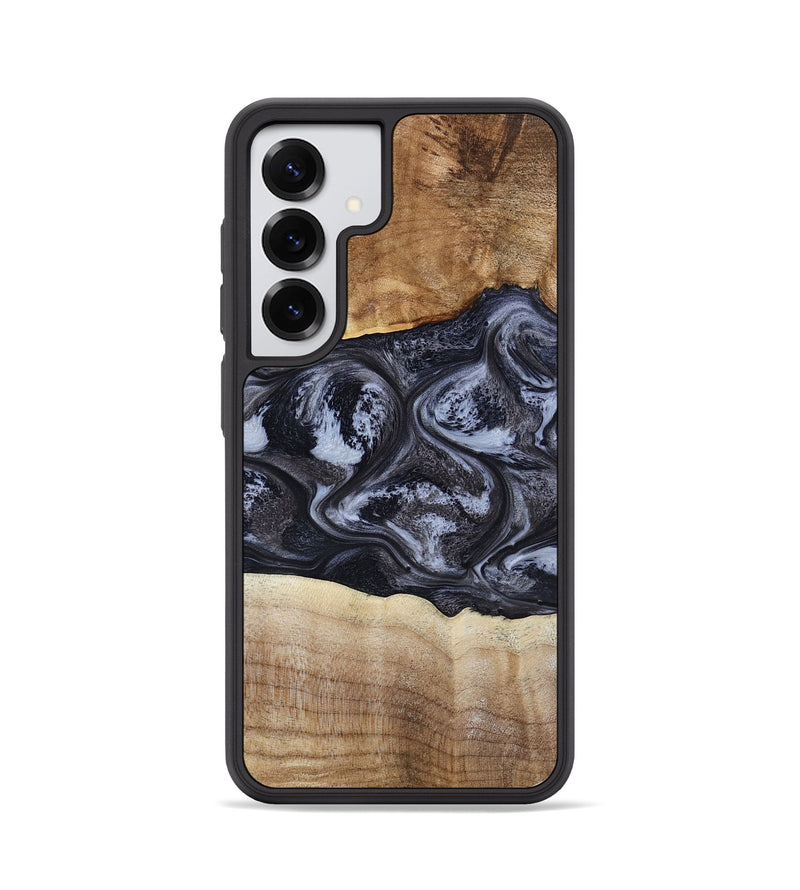 Galaxy S25 Wood Phone Case - Jolene (Black & White, 808398)