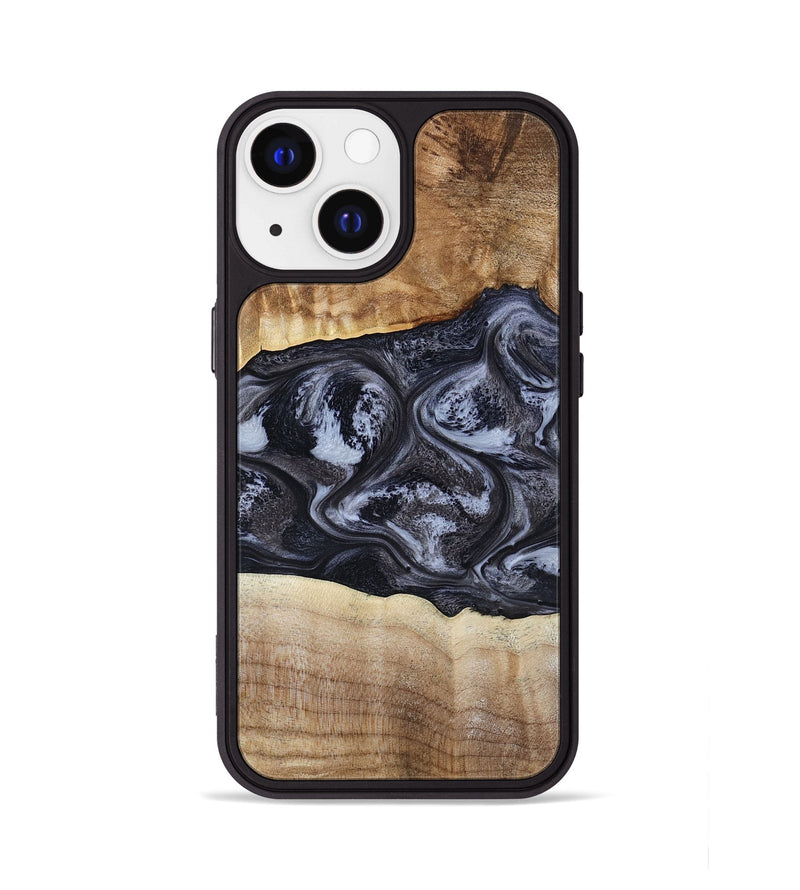 iPhone 13 Wood Phone Case - Jolene (Black & White, 808398)
