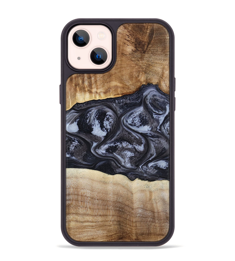 iPhone 14 Plus Wood Phone Case - Jolene (Black & White, 808398)