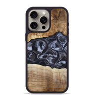 iPhone 15 Pro Max Wood Phone Case - Jolene (Black & White, 808398)