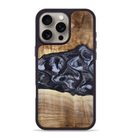 iPhone 16 Pro Max Wood Phone Case - Jolene (Black & White, 808398)