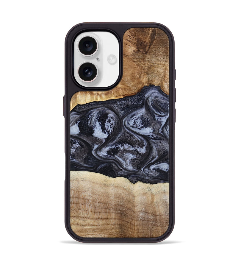 iPhone 17 Wood Phone Case - Jolene (Black & White, 808398)