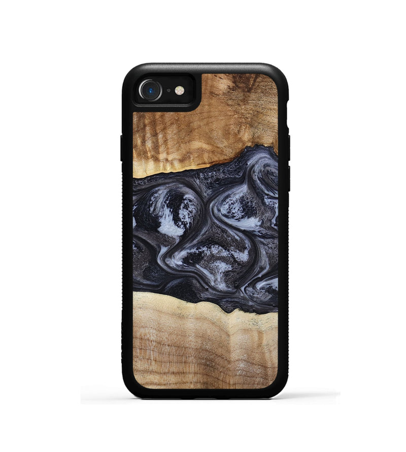 iPhone SE Wood Phone Case - Jolene (Black & White, 808398)