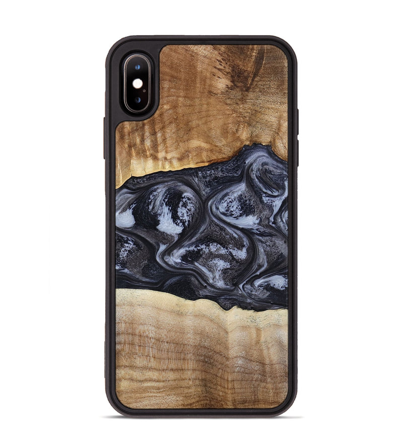 iPhone Xs Max Wood Phone Case - Jolene (Black & White, 808398)