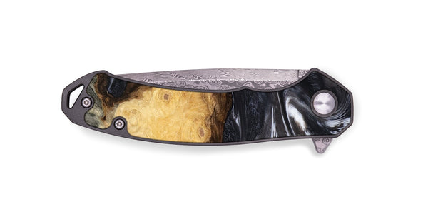 EDC Wood Pocket Knife - Kelsie (Black & White, 808405)