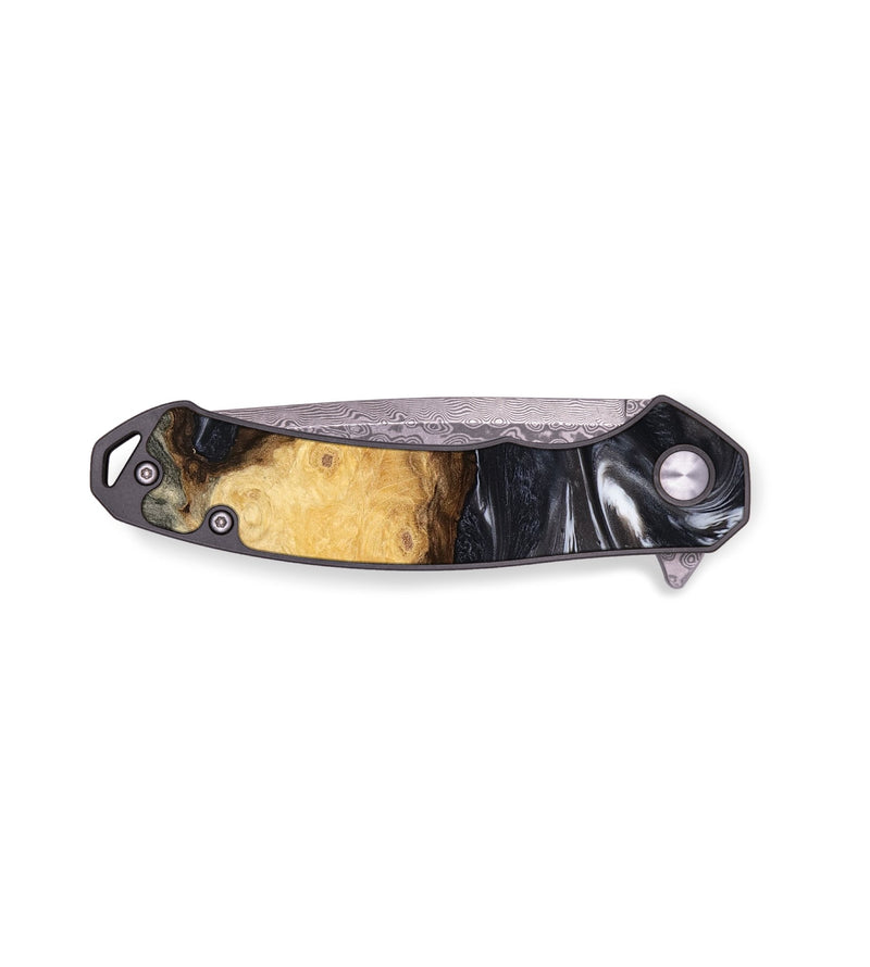 EDC Wood Pocket Knife - Kelsie (Black & White, 808405)