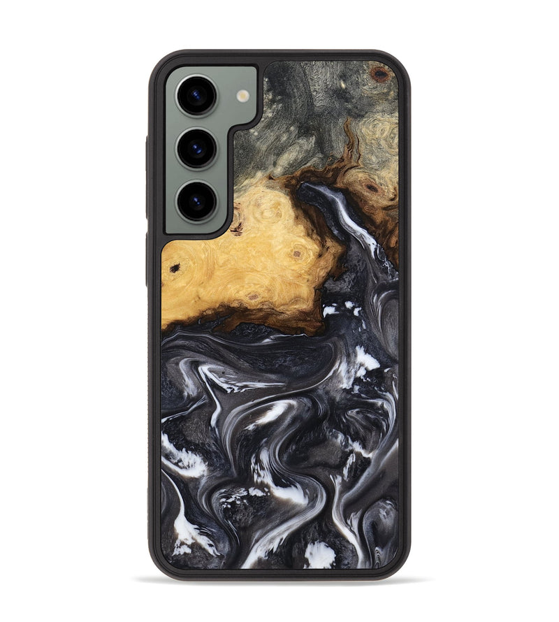Galaxy S23 Plus Wood Phone Case - Kelsie (Black & White, 808405)