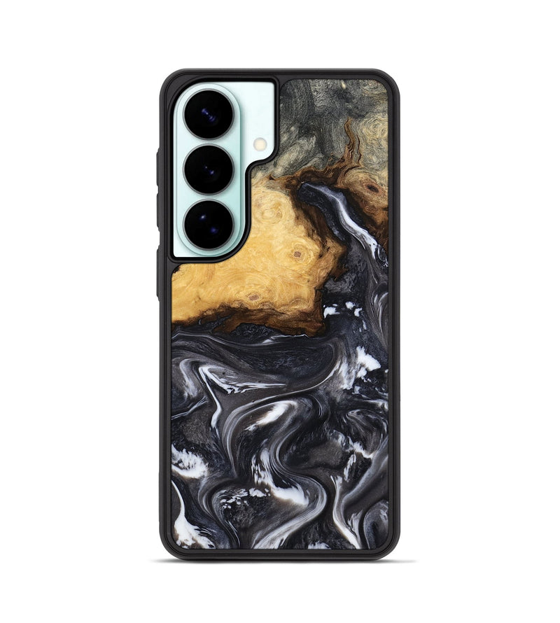 Galaxy S26 Wood Phone Case - Kelsie (Black & White, 808405)