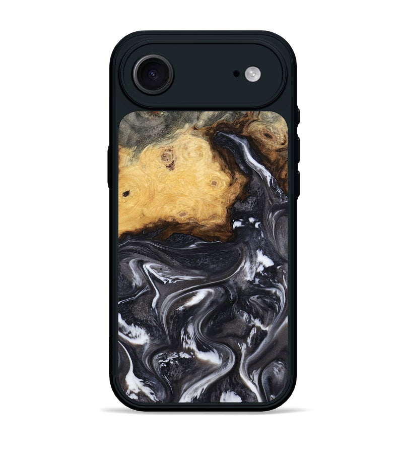 iPhone 17 Air Wood Phone Case - Kelsie (Black & White, 808405)