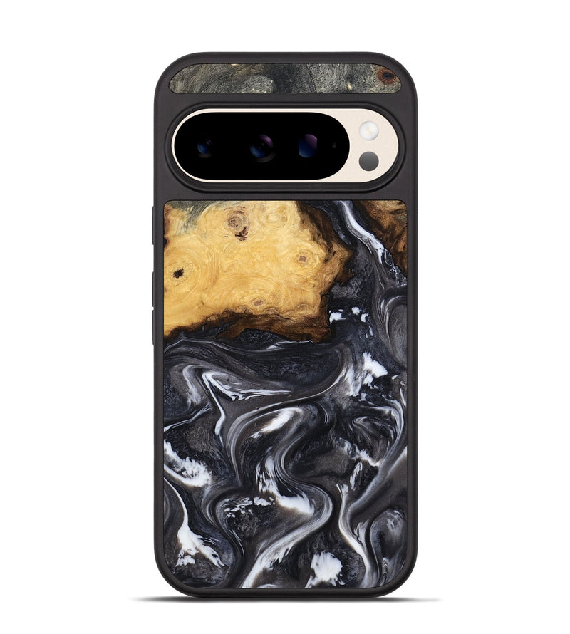 Pixel 10 Wood Phone Case - Kelsie (Black & White, 808405)