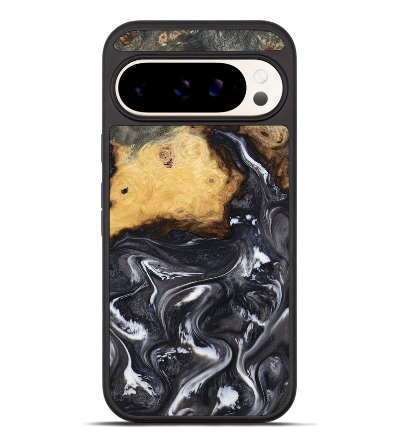 Pixel 10 Pro XL Wood Phone Case - Kelsie (Black & White, 808405)