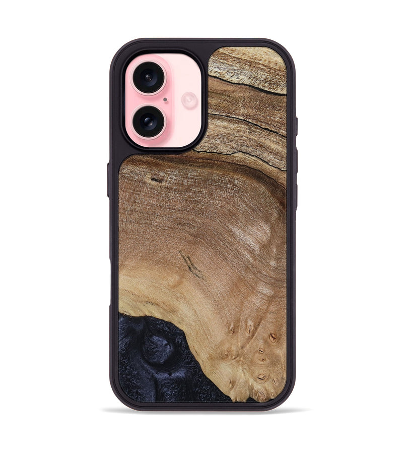 iPhone 16 Wood Phone Case - Tad (Wood Burl, 808414)