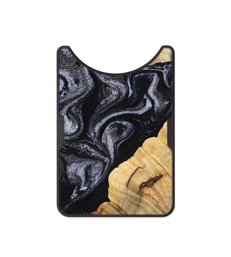 Alloy Wood Wallet - Kenisha (Black & White, 808457)