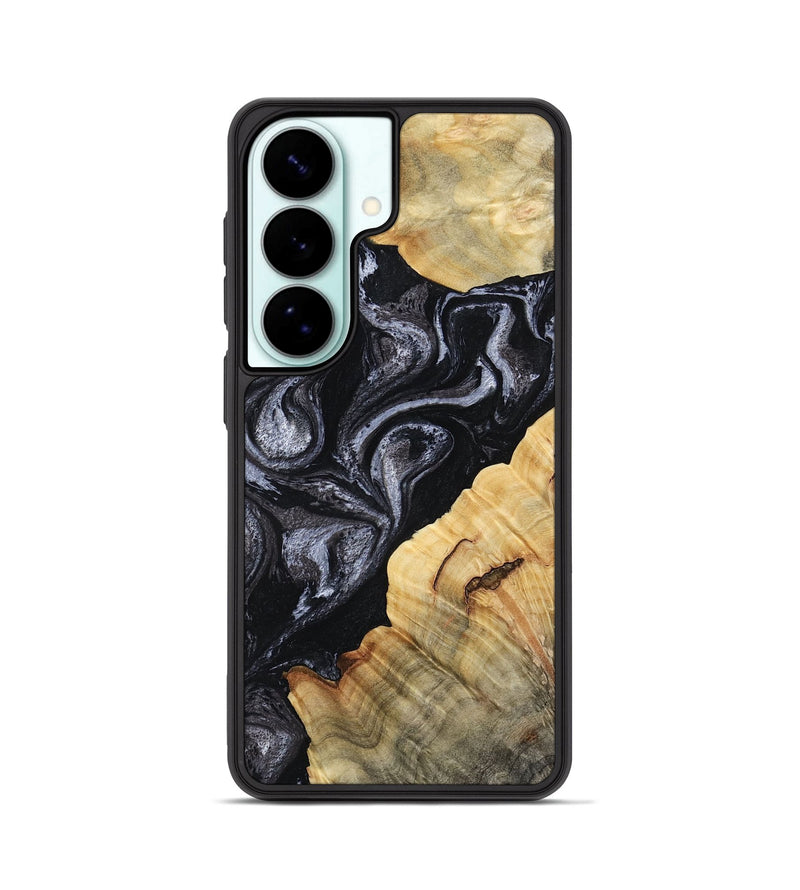 Galaxy S26 Wood Phone Case - Kenisha (Black & White, 808457)