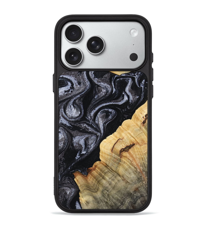 iPhone 18 Pro Max Wood Phone Case - Kenisha (Black & White, 808457)