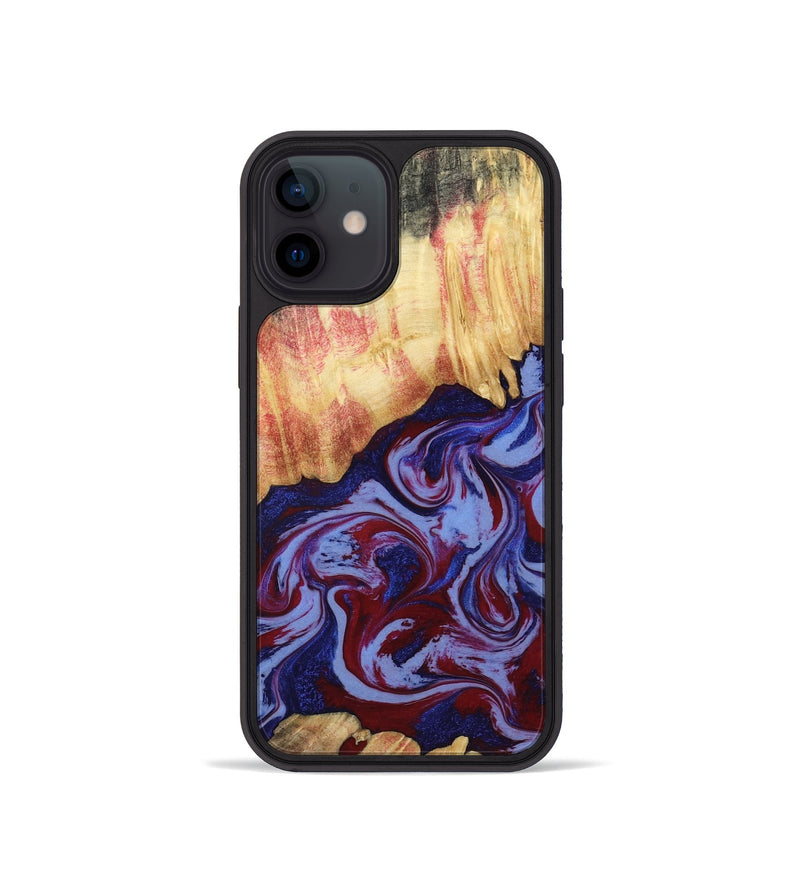 iPhone 12 mini Wood Phone Case - Kara (Red, 808461)