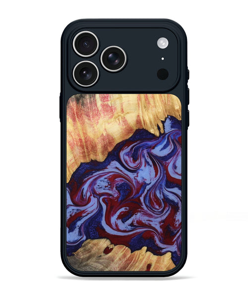 iPhone 17 Pro Max Wood Phone Case - Kara (Red, 808461)