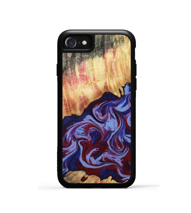 iPhone SE Wood Phone Case - Kara (Red, 808461)