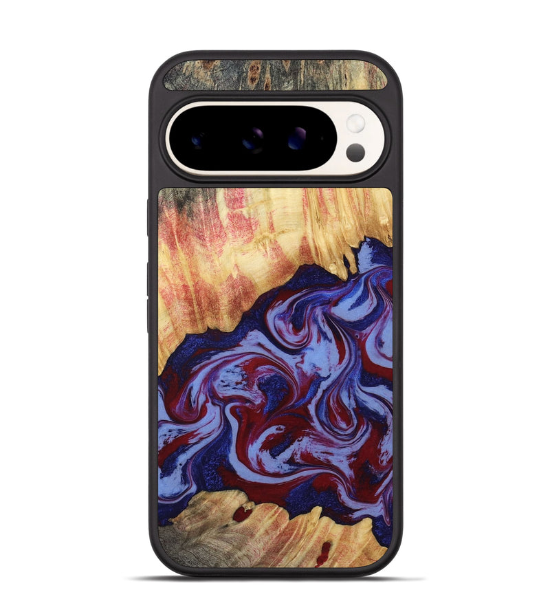 Pixel 9 Wood Phone Case - Kara (Red, 808461)