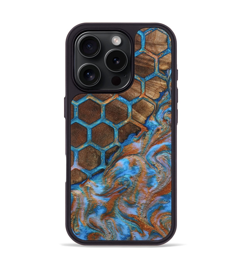 iPhone 16 Pro Wood Phone Case - Manuela (Pattern, 808474)