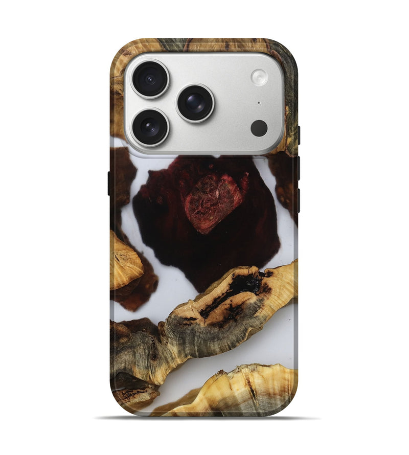 iPhone 17 Pro Wood Live Edge Phone Case - Dell (Clear, 808552)
