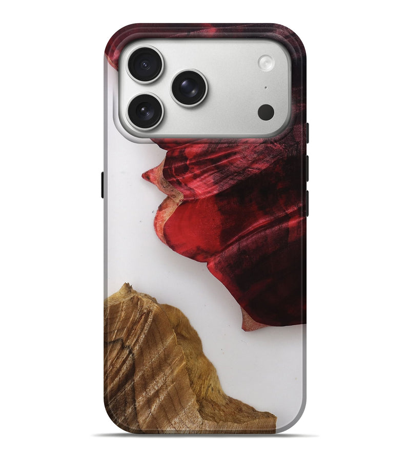 iPhone 17 Pro Max Wood Live Edge Phone Case - Joan (Clear, 808555)