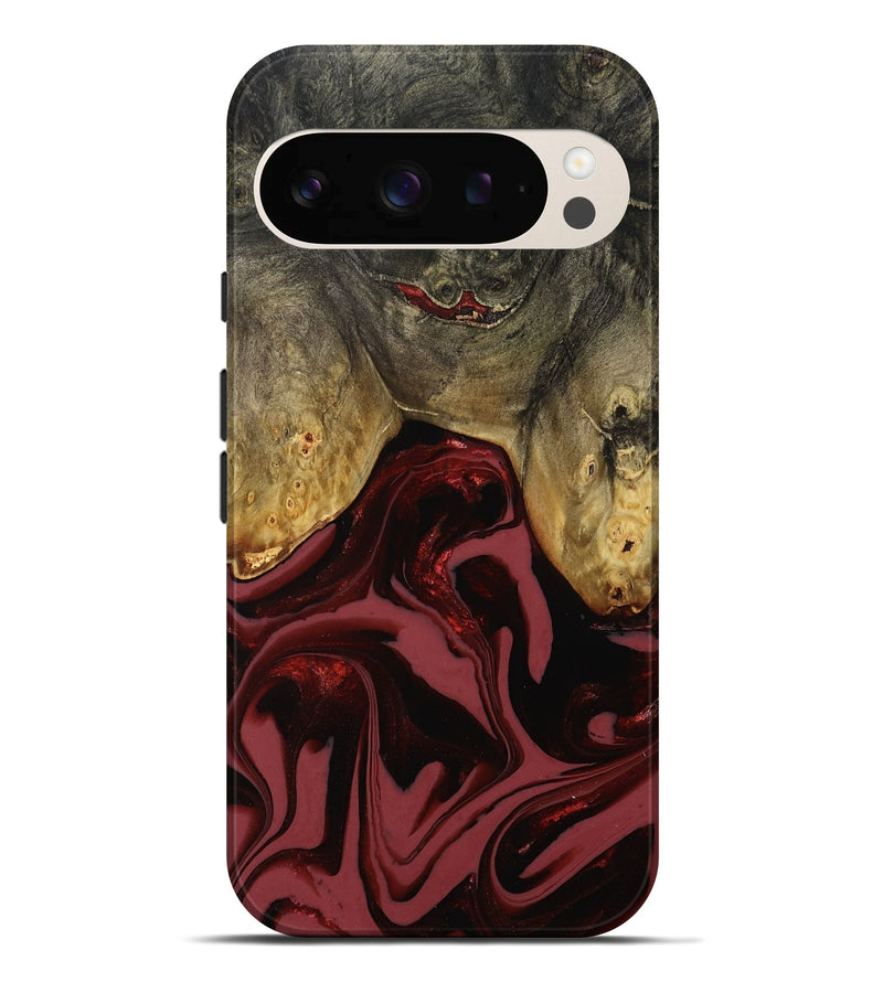 Pixel 10 Pro XL Wood Live Edge Phone Case - Dalton (Red, 808561)