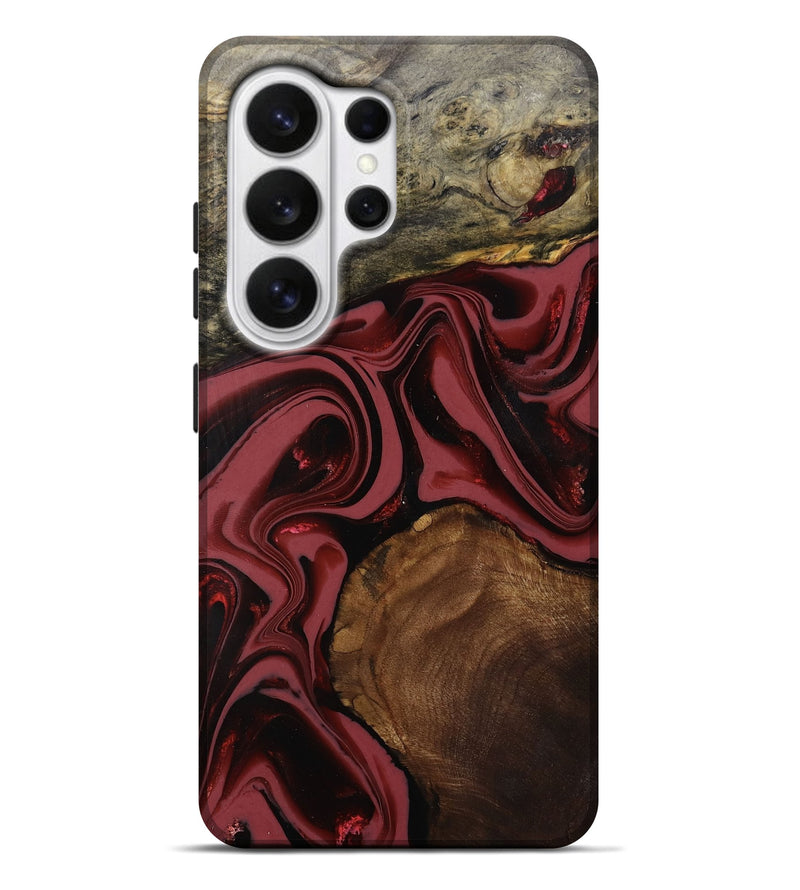 Galaxy S26 Ultra Wood Live Edge Phone Case - Quiana (Red, 808564)