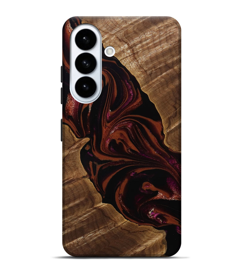 Galaxy S26 Plus Wood Live Edge Phone Case - Jett (Red, 808566)