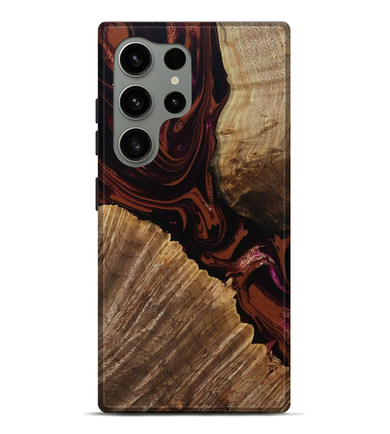 Galaxy S24 Ultra Wood Live Edge Phone Case - Lue (Red, 808567)