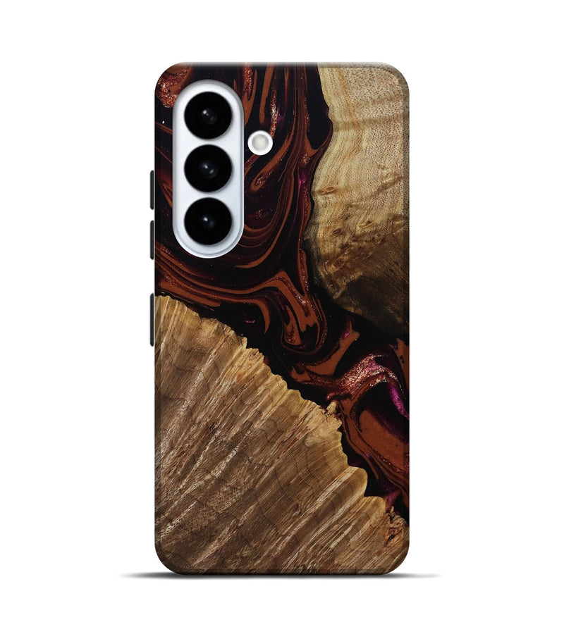 Galaxy S26 Wood Live Edge Phone Case - Lue (Red, 808567)