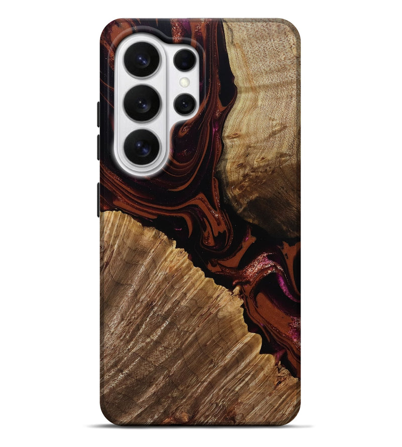Galaxy S26 Ultra Wood Live Edge Phone Case - Lue (Red, 808567)