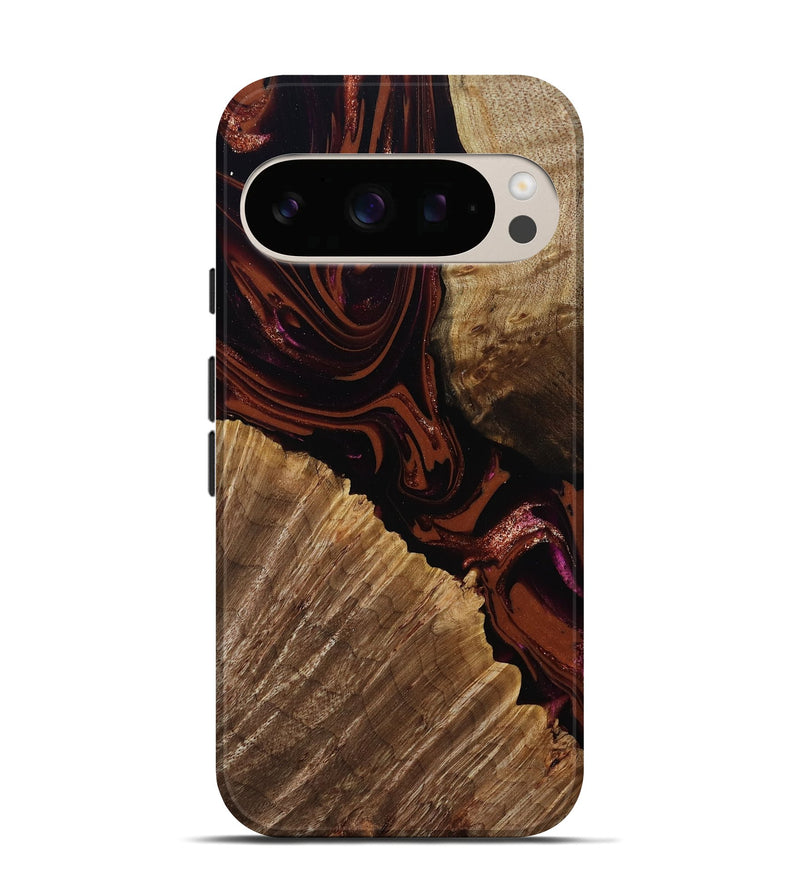 Pixel 10 Wood Live Edge Phone Case - Lue (Red, 808567)
