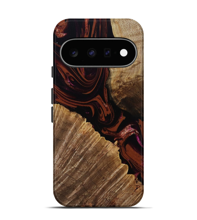 Pixel 11 Wood Live Edge Phone Case - Lue (Red, 808567)