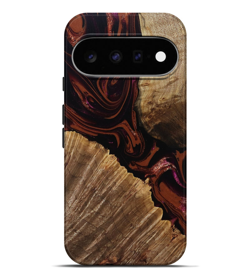 Pixel 11 Pro XL Wood Live Edge Phone Case - Lue (Red, 808567)