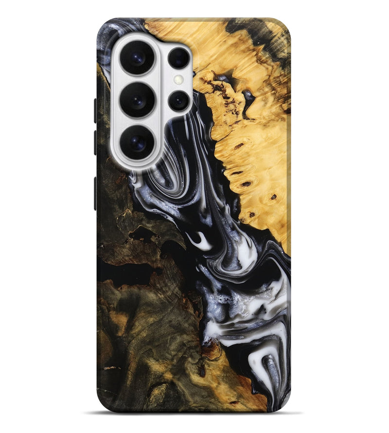 Galaxy S26 Ultra Wood Live Edge Phone Case - Karson (Black & White, 808571)