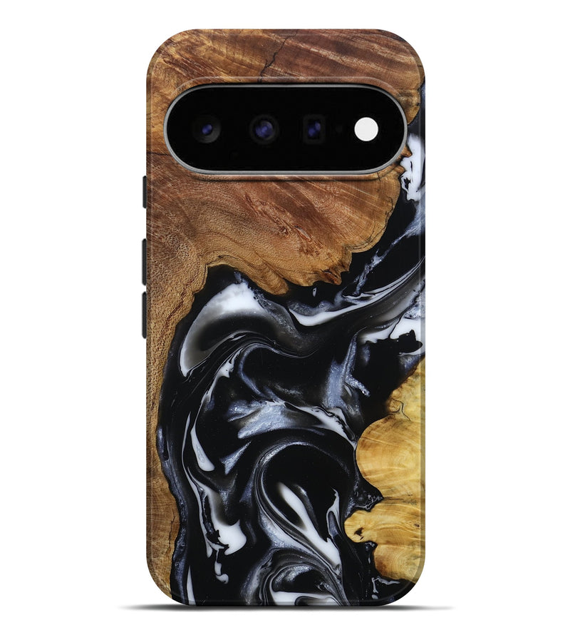 Pixel 11 Pro XL Wood Live Edge Phone Case - Gail (Black & White, 808572)
