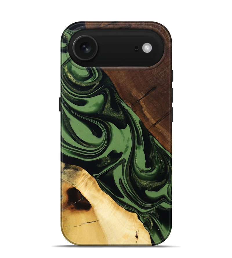 iPhone 17 Air Wood Live Edge Phone Case - Junius (Green, 808573)