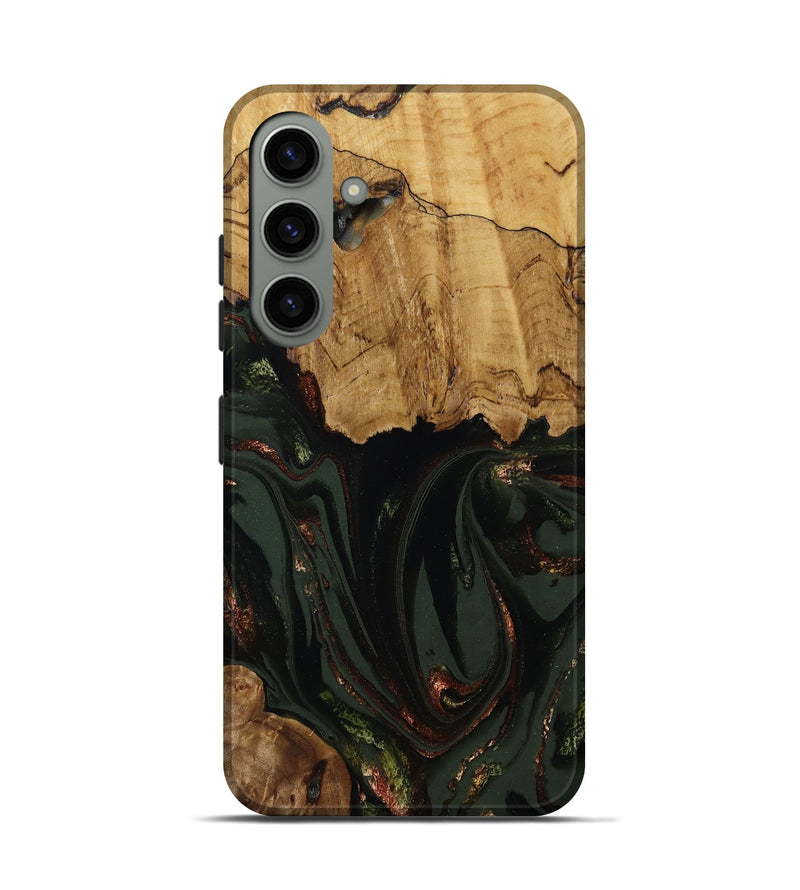 Galaxy S24 Wood Live Edge Phone Case - Capri (Green, 808574)