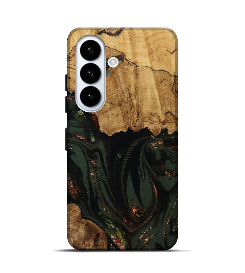Galaxy S26 Wood Live Edge Phone Case - Capri (Green, 808574)