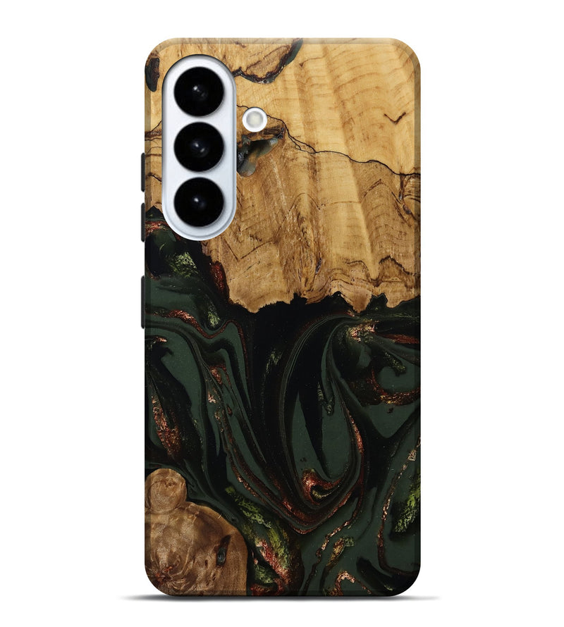 Galaxy S26 Plus Wood Live Edge Phone Case - Capri (Green, 808574)